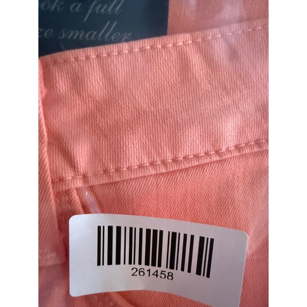 NYDJ Clarissa Ankle Skinny Jeans Bright Coral Pink Womens Size 10P Petite NWT - Picture 14 of 14